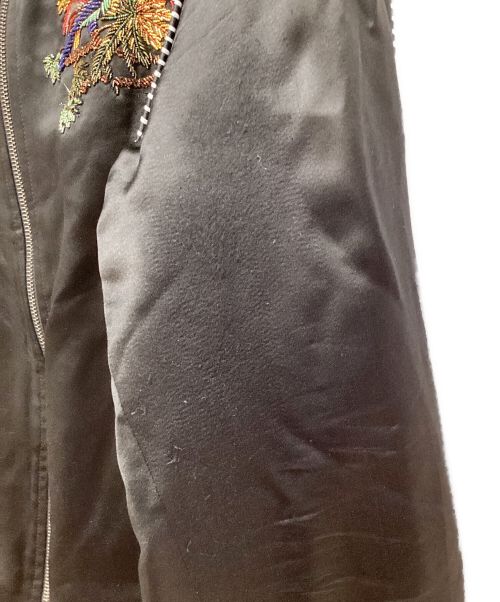 Saint Laurent Paris（サンローランパリ）Saint Laurent Paris (サンローランパリ) 19SS バード刺繍スカジャン ブラック サイズ:48の古着・服飾アイテム