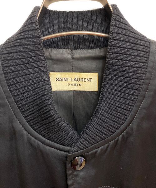 Saint Laurent Paris（サンローランパリ）Saint Laurent Paris (サンローランパリ) 16SS yeah baby エンブロイダリージャケット ブラック サイズ:46の古着・服飾アイテム