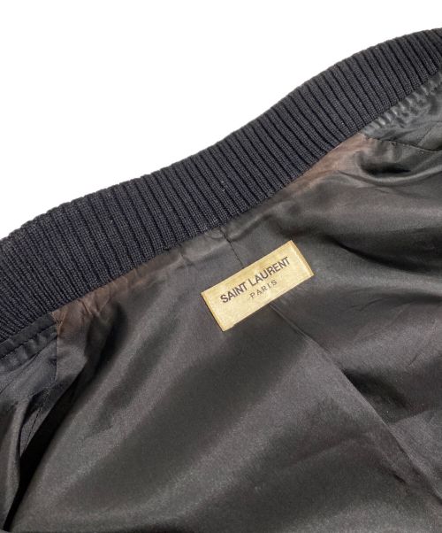Saint Laurent Paris（サンローランパリ）Saint Laurent Paris (サンローランパリ) 16SS yeah baby エンブロイダリージャケット ブラック サイズ:46の古着・服飾アイテム