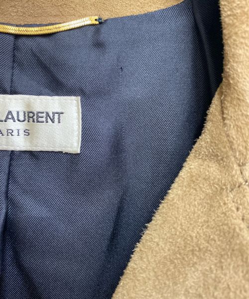 Saint Laurent Paris（サンローランパリ）Saint Laurent Paris (サンローランパリ) 15SS フリンジレザージャケット ブラウン サイズ:36の古着・服飾アイテム