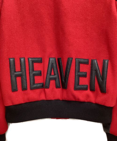 Saint Laurent Paris（サンローランパリ）Saint Laurent Paris (サンローランパリ) ラムレザー切替テディジャケット ブラック×レッド サイズ:46の古着・服飾アイテム