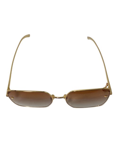 LOUIS VUITTON（ルイ ヴィトン）LOUIS VUITTON (ルイ ヴィトン) LV Charm Square Sunglasses（LVチャーム スクエア サングラス） ゴールド サイズ:60◻︎18の古着・服飾アイテム