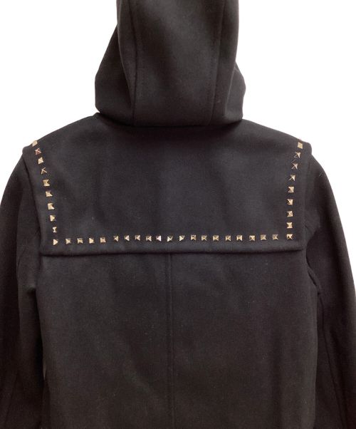 VALENTINO GARAVANI（ヴァレンティノ・ガラヴァーニ）VALENTINO GARAVANI (ヴァレンティノ・ガラヴァーニ) Rock studded duffle coat（ロックスタッズダッフルコート） ブラック サイズ:36の古着・服飾アイテム
