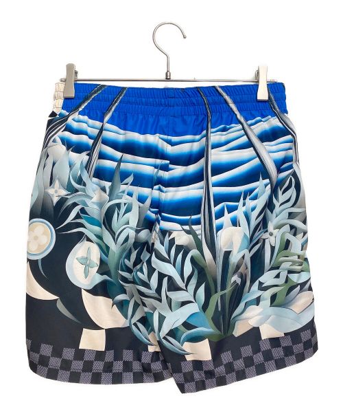 LOUIS VUITTON（ルイ ヴィトン）LOUIS VUITTON (ルイ ヴィトン) TECHNICAL COTTON JERSEY SHORTS（テクニカルコットンジャージーショーツ） ブルー サイズ:XSの古着・服飾アイテム