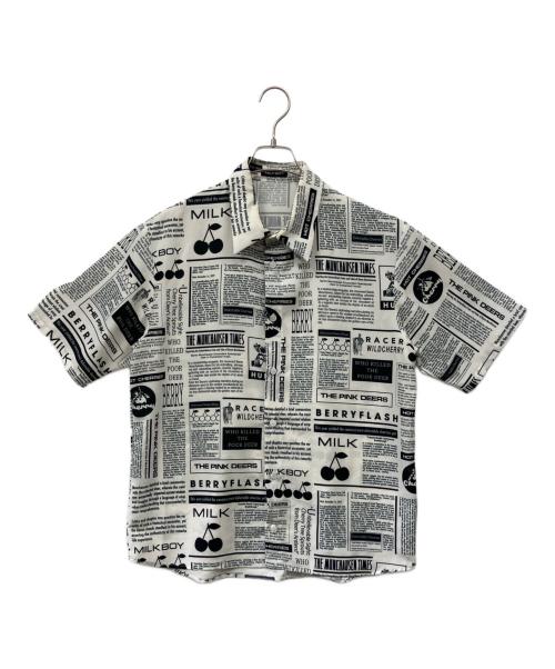 MILK BOY（ミルクボーイ）MILK BOY (ミルクボーイ) CHERRY TALES SHIRTS ホワイト サイズ:FREEの古着・服飾アイテム
