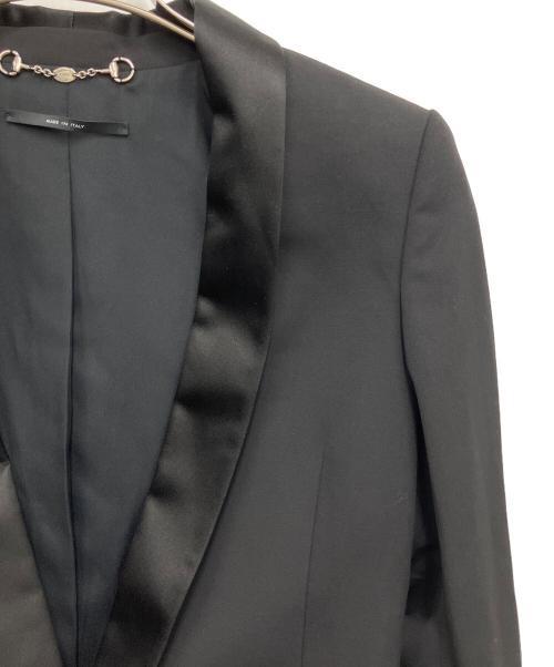 GUCCI（グッチ）GUCCI (グッチ) スモーキングジャケット ブラック サイズ:38の古着・服飾アイテム
