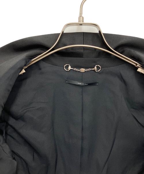 GUCCI（グッチ）GUCCI (グッチ) スモーキングジャケット ブラック サイズ:38の古着・服飾アイテム