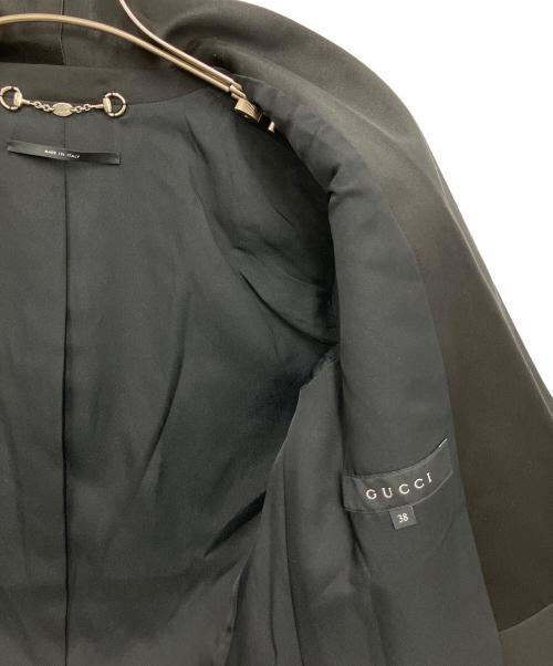 GUCCI（グッチ）GUCCI (グッチ) スモーキングジャケット ブラック サイズ:38の古着・服飾アイテム