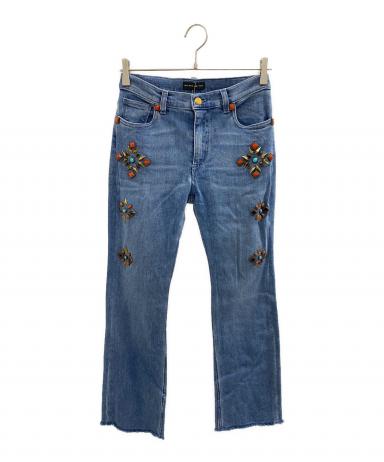 中古・古着通販】ETRO (エトロ) 装飾デニムパンツ インディゴ サイズ