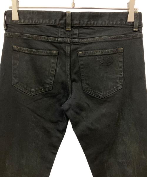 Saint Laurent Paris（サンローランパリ）Saint Laurent Paris (サンローランパリ) ダメージデニムパンツ ブラック サイズ:27の古着・服飾アイテム