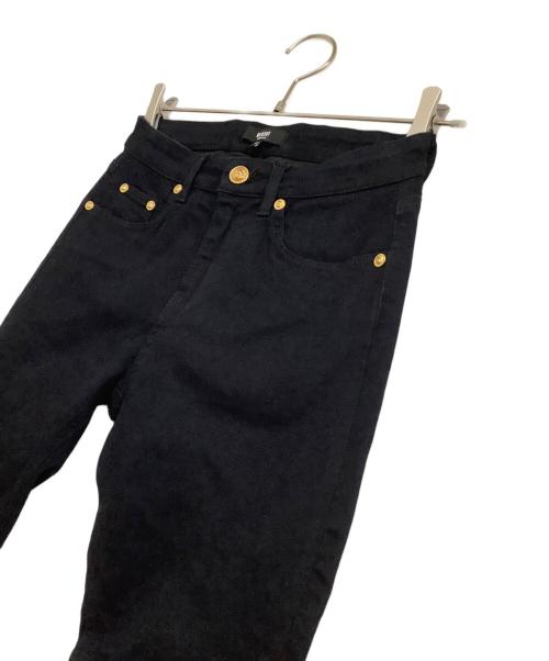 VERSUS（ヴェルサス）VERSUS (ヴェルサス) ジップデザインデニムパンツ ブラック サイズ:29 未使用品の古着・服飾アイテム
