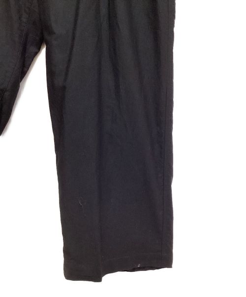 Yohji Yamamoto pour homme（ヨウジヤマモト プールオム）Yohji Yamamoto pour homme (ヨウジヤマモト プールオム) WIDE TWILL M-FRONT 1 TUCK PANTS ブラック サイズ:3の古着・服飾アイテム