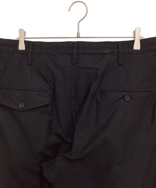 Yohji Yamamoto pour homme（ヨウジヤマモト プールオム）Yohji Yamamoto pour homme (ヨウジヤマモト プールオム) WIDE TWILL M-FRONT 1 TUCK PANTS ブラック サイズ:3の古着・服飾アイテム