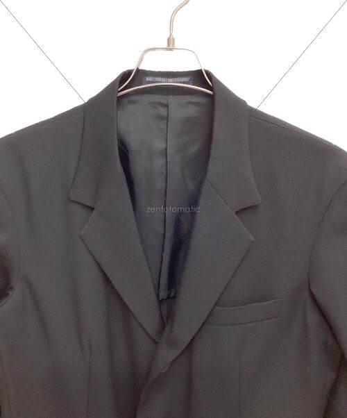 REGULATION Yohji Yamamoto（レギュレーションヨウジヤマモト）REGULATION Yohji Yamamoto (レギュレーションヨウジヤマモト) WOOL GABARDINE DOCTOR'S COAT (ウールギャバジンドクターコート) ブラック サイズ:2の古着・服飾アイテム