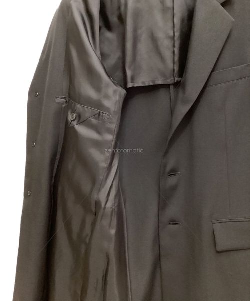 REGULATION Yohji Yamamoto（レギュレーションヨウジヤマモト）REGULATION Yohji Yamamoto (レギュレーションヨウジヤマモト) WOOL GABARDINE DOCTOR'S COAT (ウールギャバジンドクターコート) ブラック サイズ:2の古着・服飾アイテム