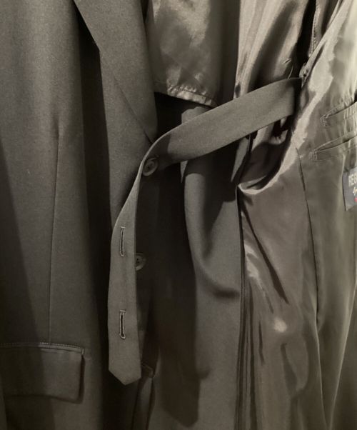 REGULATION Yohji Yamamoto（レギュレーションヨウジヤマモト）REGULATION Yohji Yamamoto (レギュレーションヨウジヤマモト) WOOL GABARDINE DOCTOR'S COAT (ウールギャバジンドクターコート) ブラック サイズ:2の古着・服飾アイテム