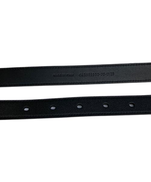 Saint Laurent Paris（サンローランパリ）Saint Laurent Paris (サンローランパリ) レザーベルト ブラックの古着・服飾アイテム