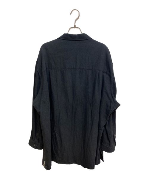 Yohji Yamamoto pour homme（ヨウジヤマモト プールオム）Yohji Yamamoto pour homme (ヨウジヤマモト プールオム) パッチポケットシャツ ブラック サイズ:3の古着・服飾アイテム