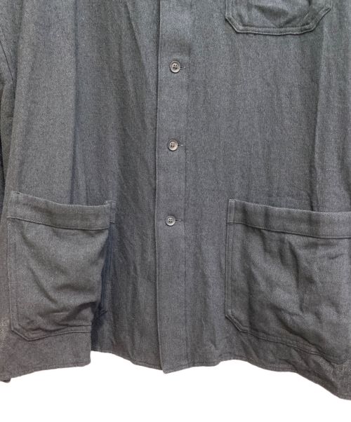 Yohji Yamamoto pour homme（ヨウジヤマモト プールオム）Yohji Yamamoto pour homme (ヨウジヤマモト プールオム) パッチポケットシャツ ブラック サイズ:3の古着・服飾アイテム
