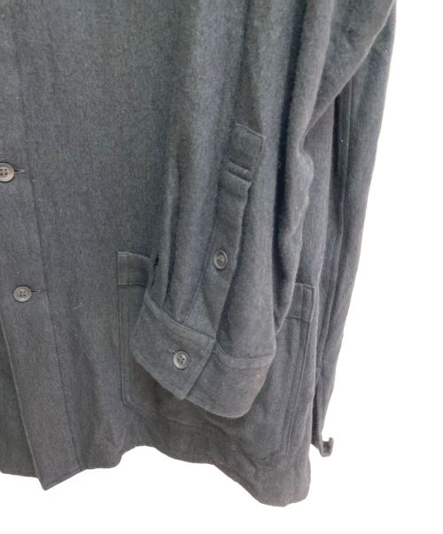 Yohji Yamamoto pour homme（ヨウジヤマモト プールオム）Yohji Yamamoto pour homme (ヨウジヤマモト プールオム) パッチポケットシャツ ブラック サイズ:3の古着・服飾アイテム