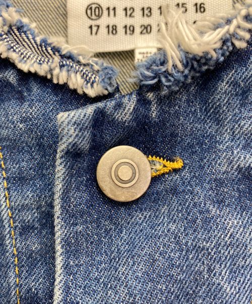 Maison Margiela（メゾンマルジェラ）Maison Margiela (メゾンマルジェラ) 22SS 切替デニムジャケット インディゴ サイズ:50の古着・服飾アイテム