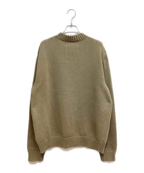 Maison Margiela（メゾンマルジェラ）Maison Margiela (メゾンマルジェラ) 20SS ラベルセーター オリーブ サイズ:Lの古着・服飾アイテム