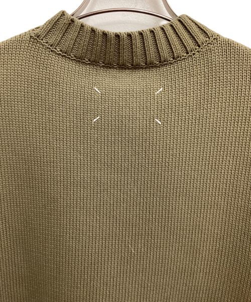 Maison Margiela（メゾンマルジェラ）Maison Margiela (メゾンマルジェラ) 20SS ラベルセーター オリーブ サイズ:Lの古着・服飾アイテム