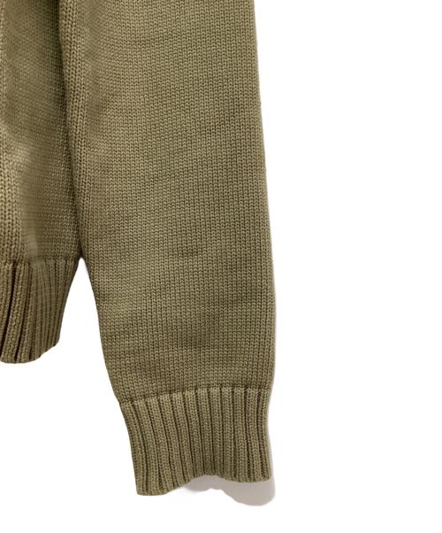 Maison Margiela（メゾンマルジェラ）Maison Margiela (メゾンマルジェラ) 20SS ラベルセーター オリーブ サイズ:Lの古着・服飾アイテム