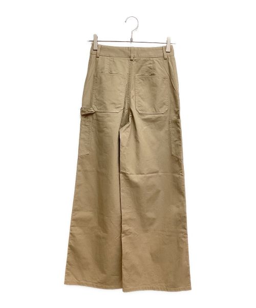 CELINE（セリーヌ）CELINE (セリーヌ) Cotton gabardine work pants(コットンギャバジンワークパンツ) ベージュ サイズ:34の古着・服飾アイテム
