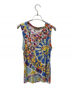 EMILIO PUCCI ノースリーブトップス　エミリオプッチ 中古・古着通販】Emilio Pucci (エミリオ プッチ) 総柄ノースリーブ