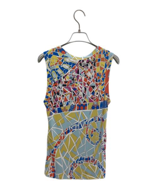 Emilio Pucci（エミリオ プッチ）Emilio Pucci (エミリオ プッチ) 総柄ノースリーブカットソー マルチカラー サイズ:36の古着・服飾アイテム