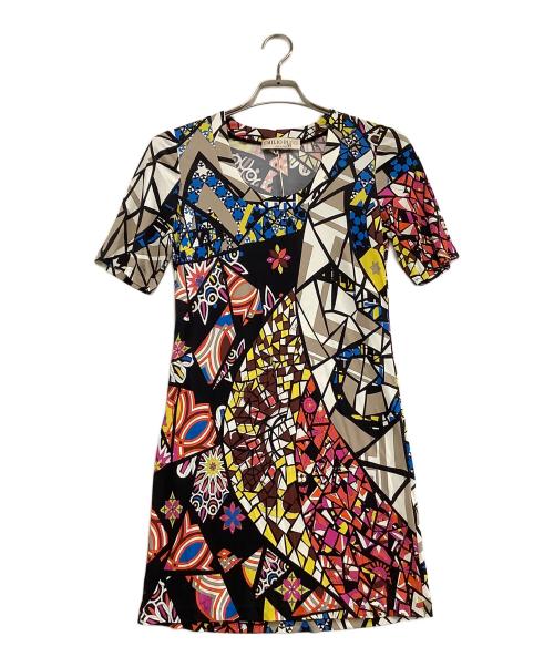 Emilio Pucci（エミリオ プッチ）Emilio Pucci (エミリオ プッチ) 総柄ワンピース マルチカラー サイズ:34 未使用品の古着・服飾アイテム