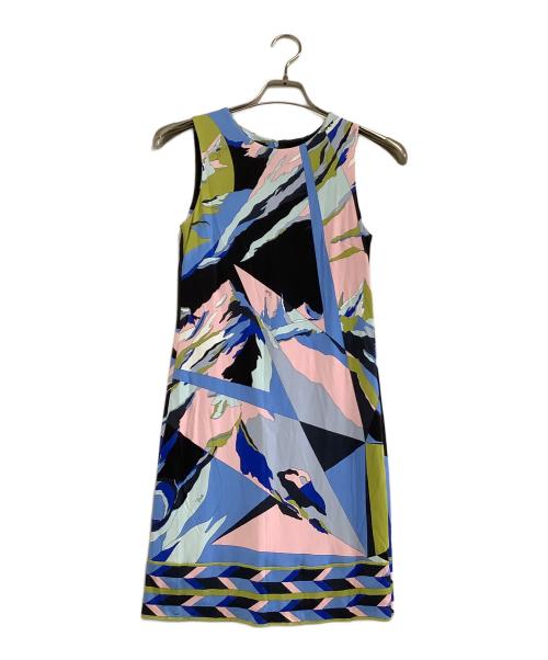 Emilio Pucci（エミリオ プッチ）Emilio Pucci (エミリオ プッチ) 総柄ワンピース マルチカラー サイズ:34 未使用品の古着・服飾アイテム