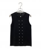 VERSUSヴェルサス）の古着「ノースリーブニット」｜ブラック