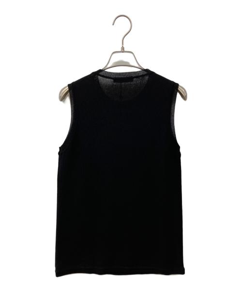 VERSUS（ヴェルサス）VERSUS (ヴェルサス) ノースリーブニット ブラック サイズ:38　の古着・服飾アイテム