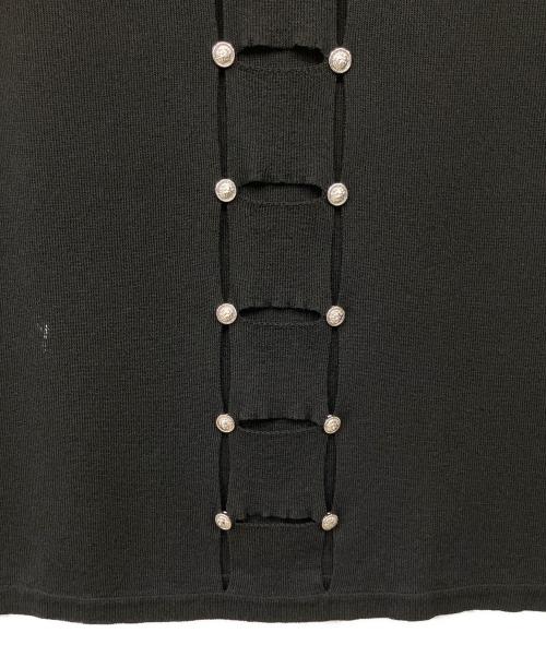 VERSUS（ヴェルサス）VERSUS (ヴェルサス) ノースリーブニット ブラック サイズ:38　の古着・服飾アイテム