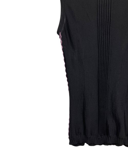 VERSACE（ヴェルサーチェ）VERSACE (ヴェルサーチェ) ロープデザインニット ブラック サイズ:40の古着・服飾アイテム
