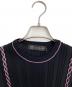 VERSACE (ヴェルサーチェ) ロープデザインニット ブラック サイズ:40：8000円