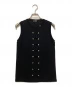 VERSUSヴェルサス）の古着「ノースリーブニット」｜ブラック