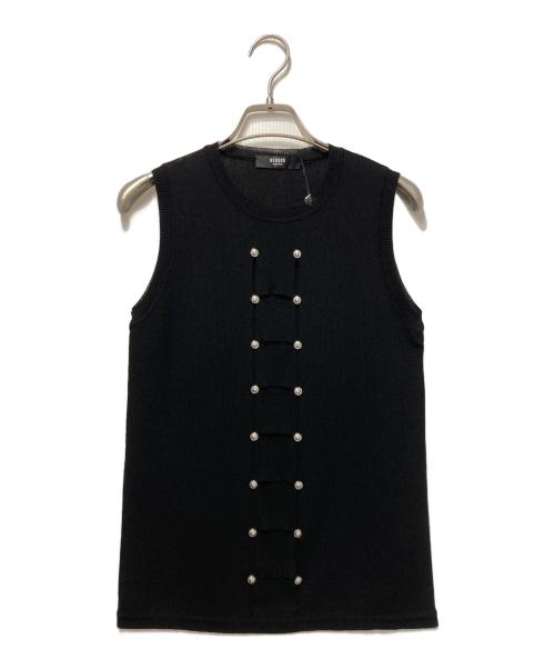 VERSUS（ヴェルサス）VERSUS (ヴェルサス) ノースリーブニット ブラック サイズ:36の古着・服飾アイテム