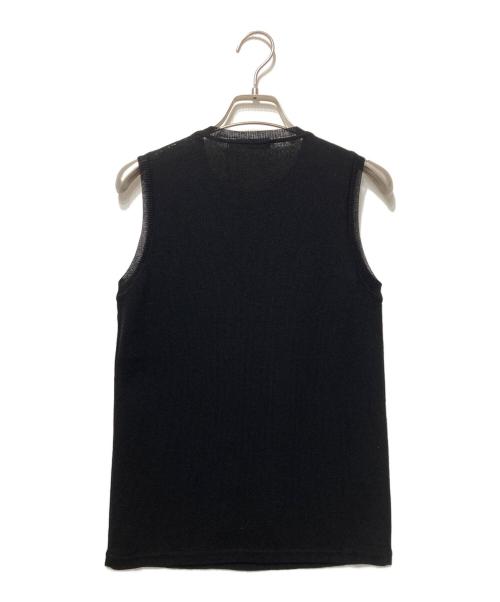 VERSUS（ヴェルサス）VERSUS (ヴェルサス) ノースリーブニット ブラック サイズ:36の古着・服飾アイテム