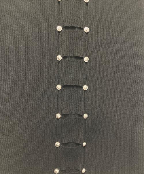 VERSUS（ヴェルサス）VERSUS (ヴェルサス) ノースリーブニット ブラック サイズ:36の古着・服飾アイテム