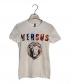 VERSUSヴェルサス）の古着「プリントTシャツ」｜ホワイト