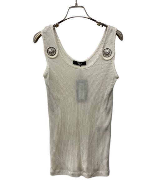 VERSUS（ヴェルサス）VERSUS (ヴェルサス) ノースリーブニット ホワイト サイズ:36　の古着・服飾アイテム