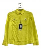 VERSUSヴェルサス）の古着「ボタン装飾ブラウス」｜イエロー