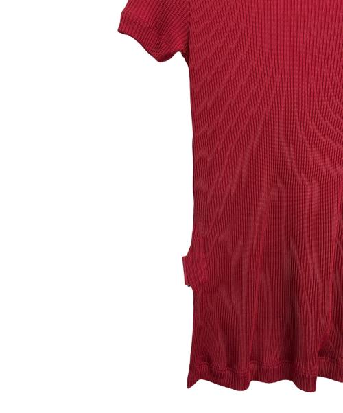 VERSUS（ヴェルサス）VERSUS (ヴェルサス) メデューサ装飾半袖ニット レッド サイズ:36の古着・服飾アイテム