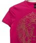 VERSUS (ヴェルサス) ラインストーン装飾Tシャツ ピンク サイズ:S 未使用品：8000円