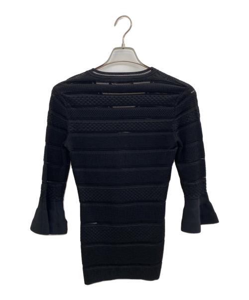 VERSACE（ヴェルサーチェ）VERSACE (ヴェルサーチェ) ニットワンピース ブラック サイズ:38 未使用品の古着・服飾アイテム