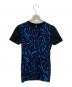 VERSUS（ヴェルサス）の古着「総柄Tシャツ」｜ブルー