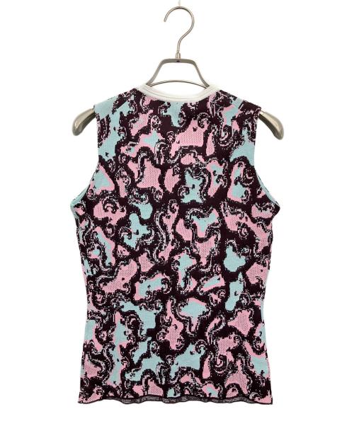 VERSACE（ヴェルサーチェ）VERSACE (ヴェルサーチェ) ノースリーブカットソー ピンク サイズ:40の古着・服飾アイテム